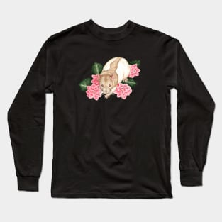 Rat with Flowers Long Sleeve T-Shirt